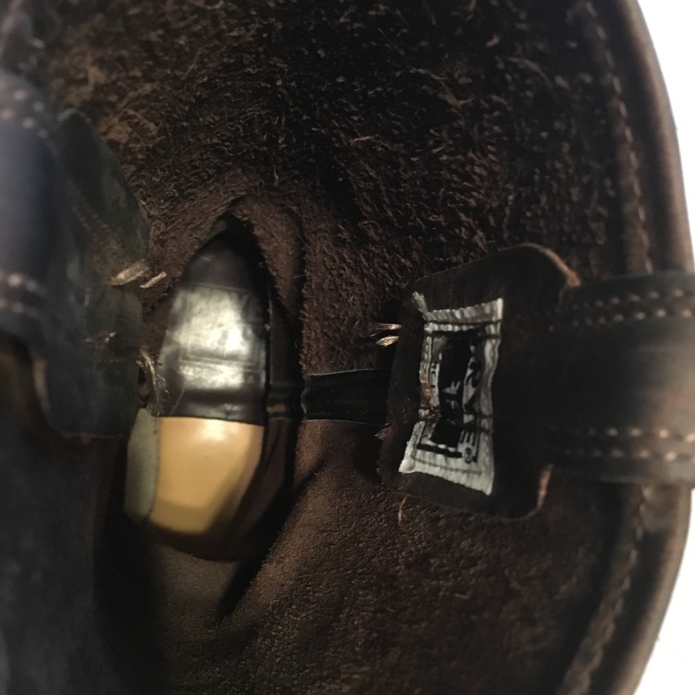 Frye Women Brown Leather Harness Motorcycle Boots - Picture 5 of 6